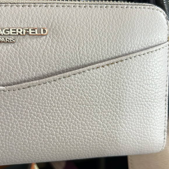 Karl Lagerfeld Leather Zip Around Wallet - Picture 8 of 8